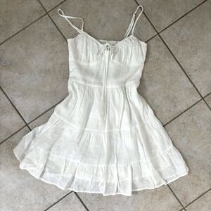 nwt: pacsun mini dress, white, size xs.
